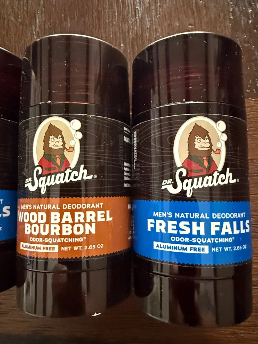 Dr. Squatch Natural Deodorant Trio - Fresh Falls & Wood Barrel Bourbon